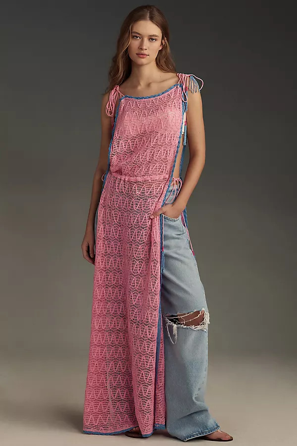 By Anthropologie Crochet Side-Slit Tunic | Anthropologie (US)
