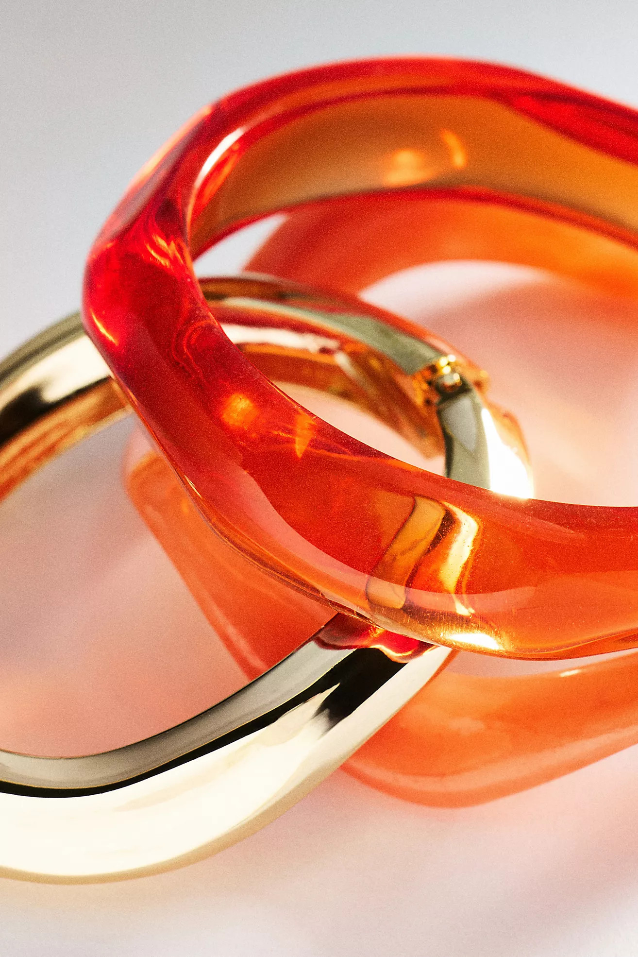Wavy Bangle Bracelets, Set of 3 | Anthropologie (US)