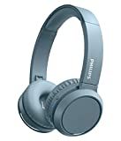 Philips H4205 On-Ear Wireless Headphones with 32mm Drivers and BASS Boost on-Demand, Blue | Amazon (US)