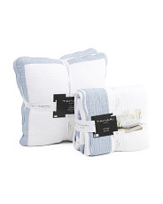 Cotton Scalloped Edge Quilt And Euro Pillow Collection | TJ Maxx