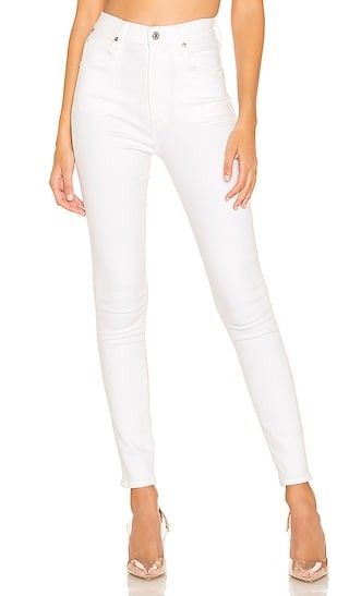 Chrissy High Rise Skinny in White, White Jeans Skinny, White Denim, White Pant, Ripped White Jeans | Revolve Clothing (Global)