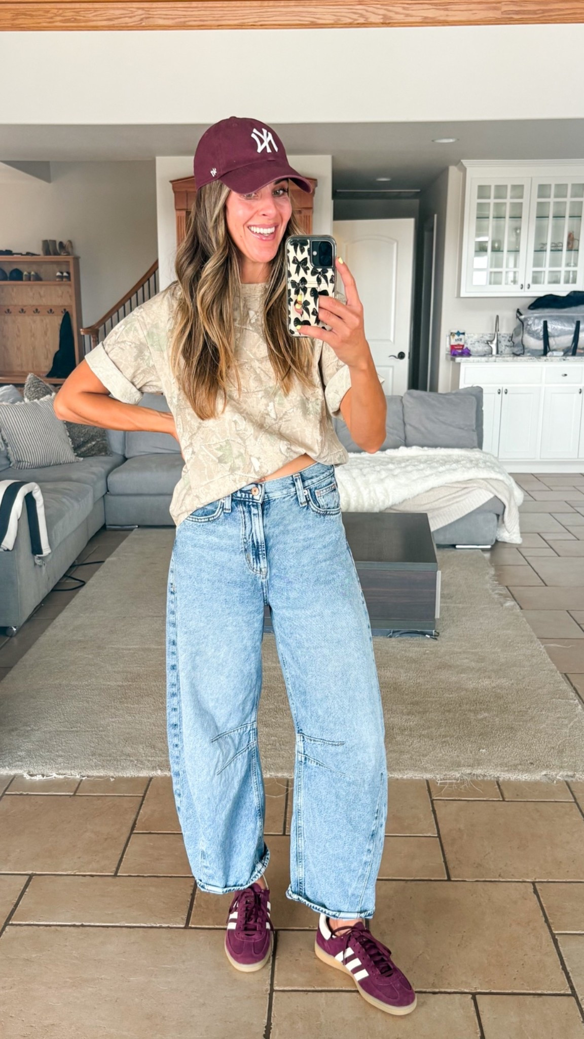 Comment NEED for the deets to shop! This $10 tee will be heavy in the rotation this fall! Obsessed with the print and the material. I’m in a size XS. 
.
.
.
Walmart style Walmart, fashion, outfits, Walmart, favorites, barrel, jeans, outfit, barrel, jeans, style, millennial, mom, style, casual, mom, outfit, outfits weekend, outfits, sports outfits.
.
.
#walmartstyle #walmartoutfits

#LTKmomlife #LTKOver40