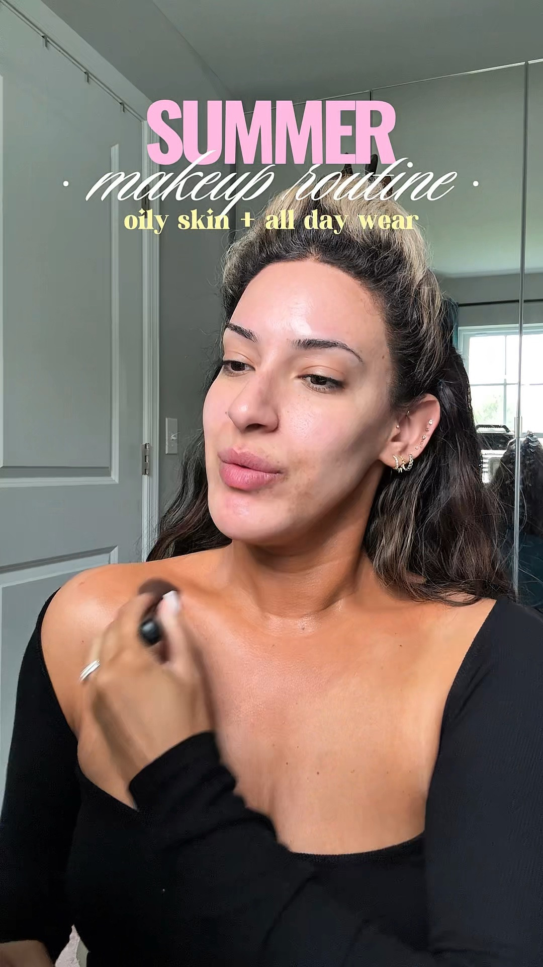 Summer Makeup Routine for oily skin & all day wear!! 
This has become my tried and true holy Grail makeup routine when I need my make up to last all day long! As you can see, I also skip eyeliner and mascara or lashes because I wear contacts & all those things end up annoying me halfway through the day ￼
￼

#LTKgrwm #LTKmomlife #LTKBeauty