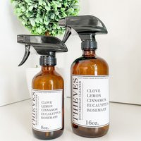 Thieves Household Cleaner & Vinyl Labels For 16Oz 8Oz Spray Bottles | Etsy (US)