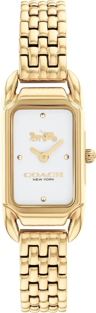 COACH Cadie Rectangular Bracelet Watch, 17.5mm x 28.5mm | Nordstrom | Nordstrom