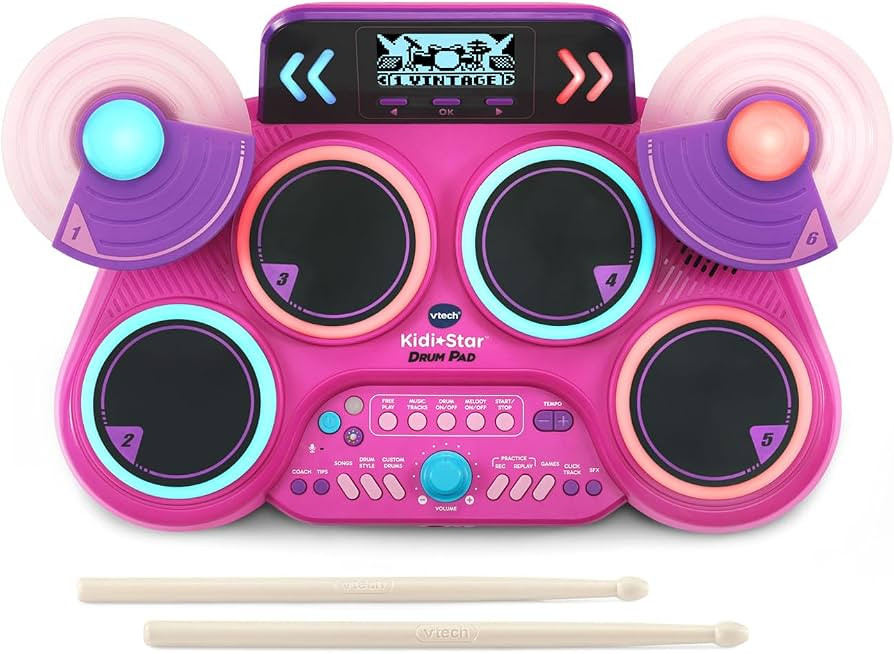 VTech Kidi Star Drum Pad, Pink | Amazon (US)