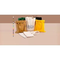 Custom Screen Print Colorful Project Bag Canvas Tote Pouch Personalize Logo Packaging Reusable Fabric Bag-Cnbl001 | Etsy (US)