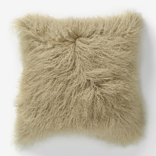 Mongolian Lamb Pillow Covers | West Elm (US)