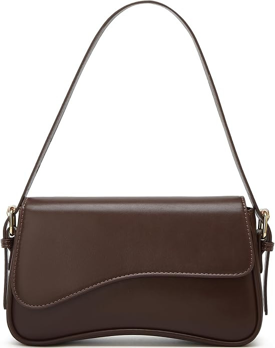 Amszke Shoulder Bag for Women Y2K Crossbody Purse PU Leather Underarm Handbag 2 Adjustable Strap ... | Amazon (US)