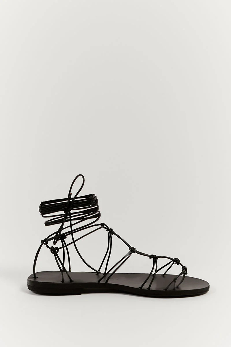 MARIA FARRO ERINI BLACK SANDAL | DISSH