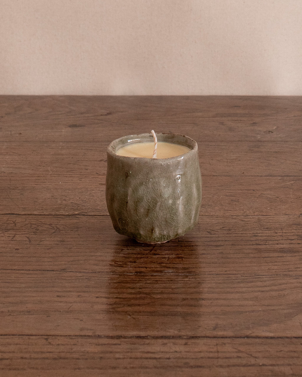 Glazed Fog Tea Tallow Candle | The Vintage Rug Shop