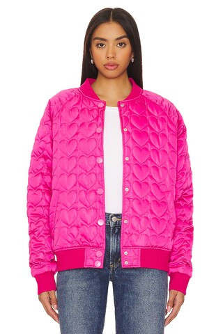 BEACH RIOT Flight Jacket in Fuchsia Heart from Revolve.com | Revolve Clothing (Global)