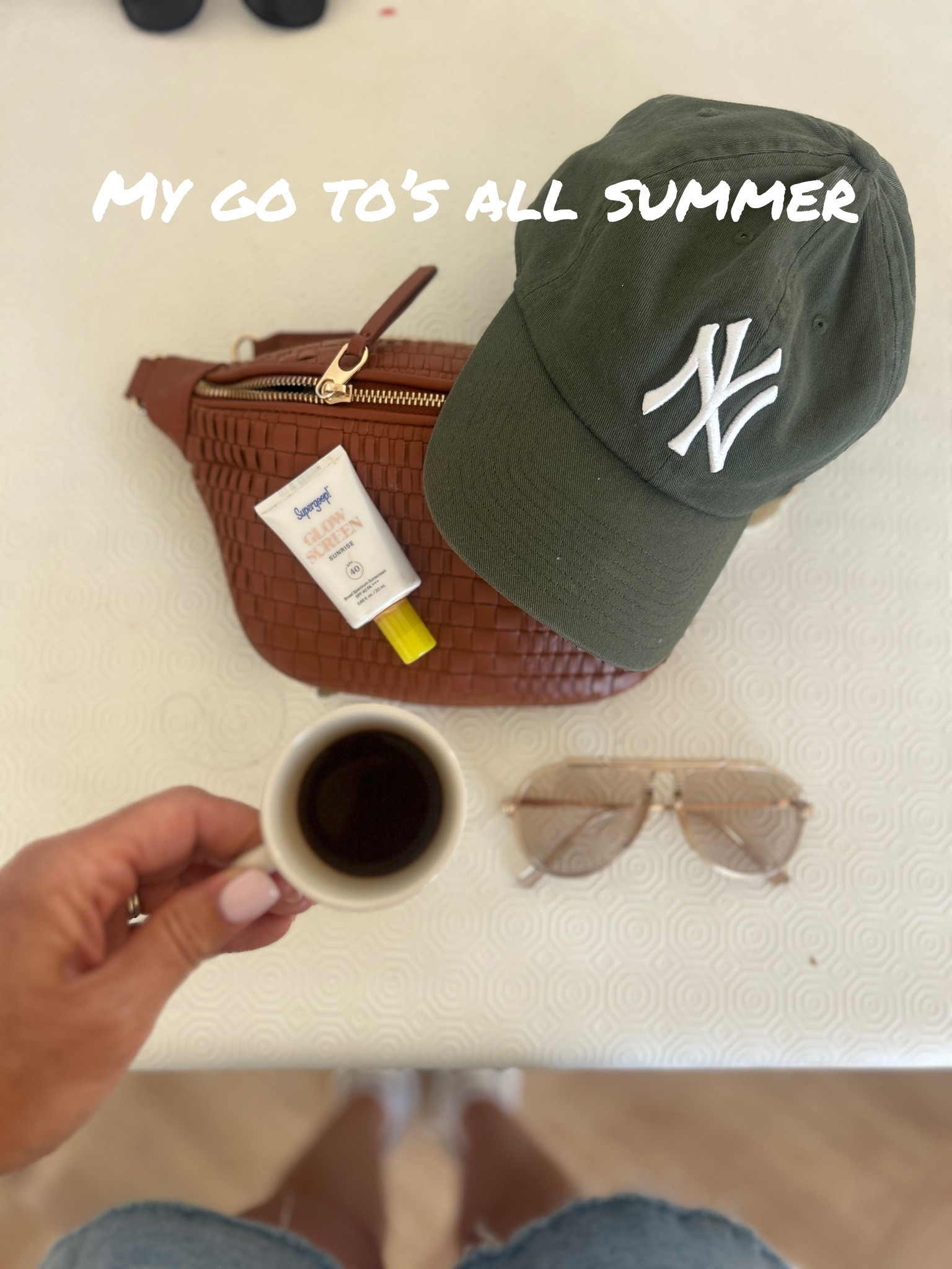 The summer necessities. NY cap from AE, bag from Target and sunnies from Amazon. 😉

#LTKmomlife #LTKOver40
