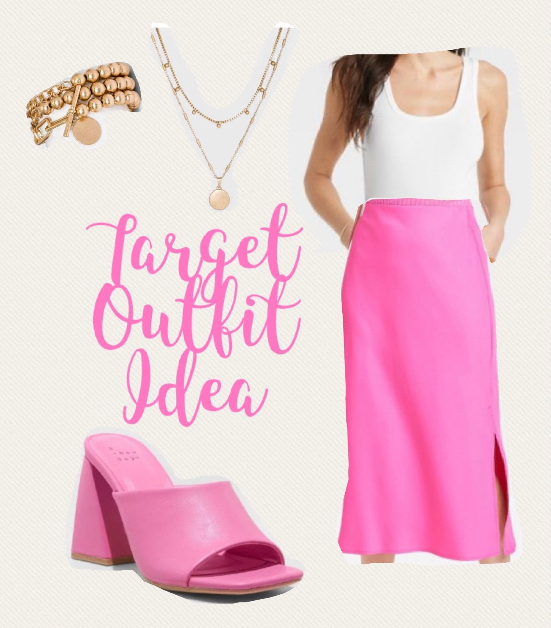 Saturday shares! Target style brunch shopping outfit! Wedge heels, bodysuits skirt, gold bracelets, gold necklace! Target style 