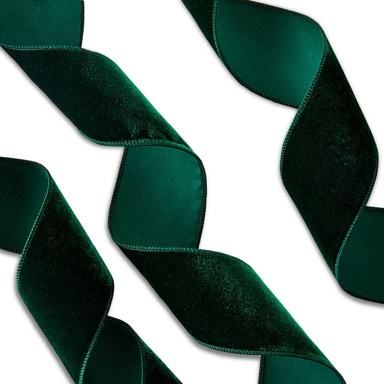 Green Velvet Ribbon, 12', by My Texas House | Walmart (US)