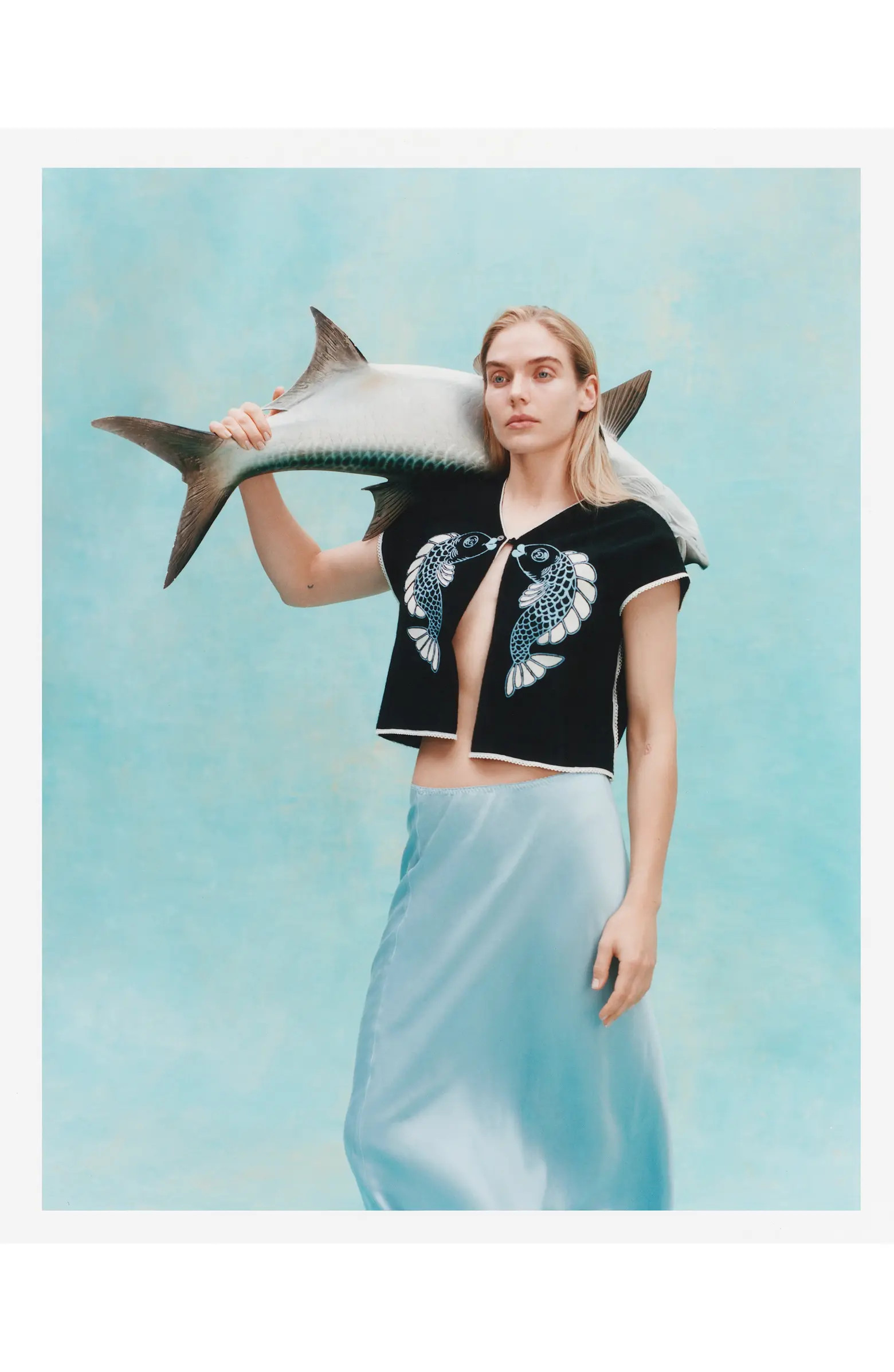 'Fish Smooch' Hand Towel Top | Nordstrom