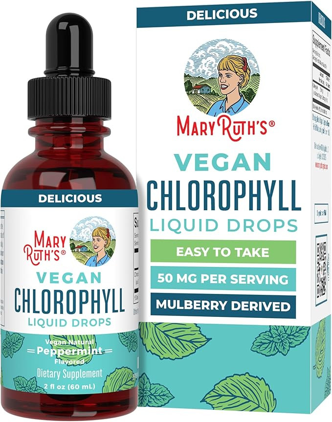 MaryRuth's Chlorophyll Liquid Drops, Delicious Minty Flavor, Vegan, 2 Fl Oz | Amazon (US)