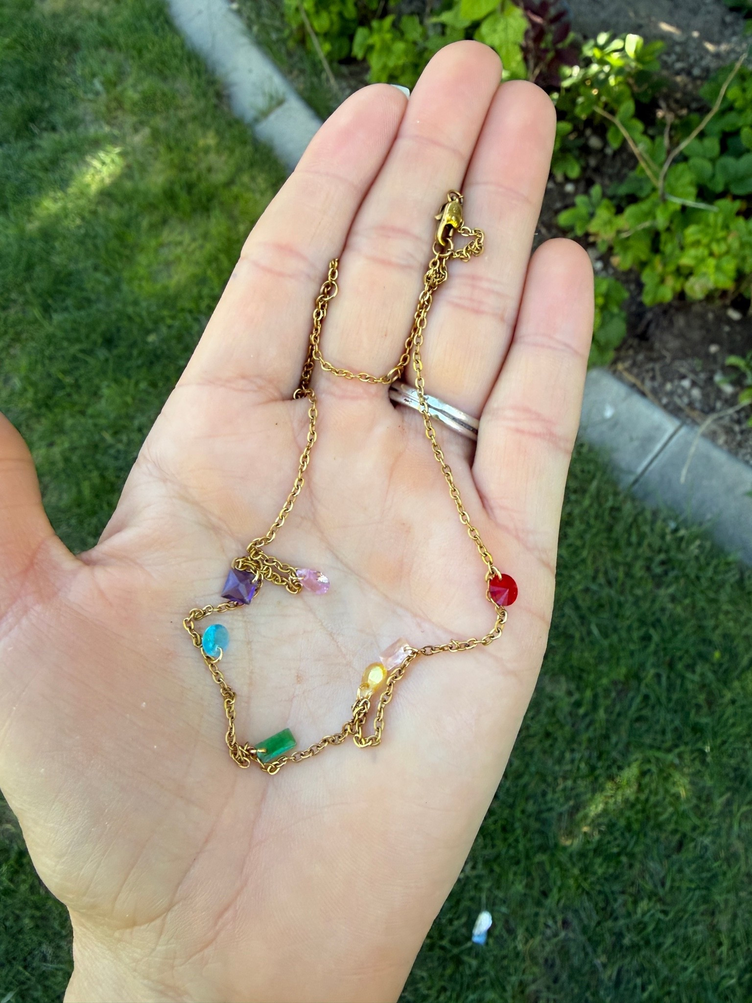 This necklace just makes me happy with its colored gems!

#LTKootd #LTKmomlife #LTKOver40