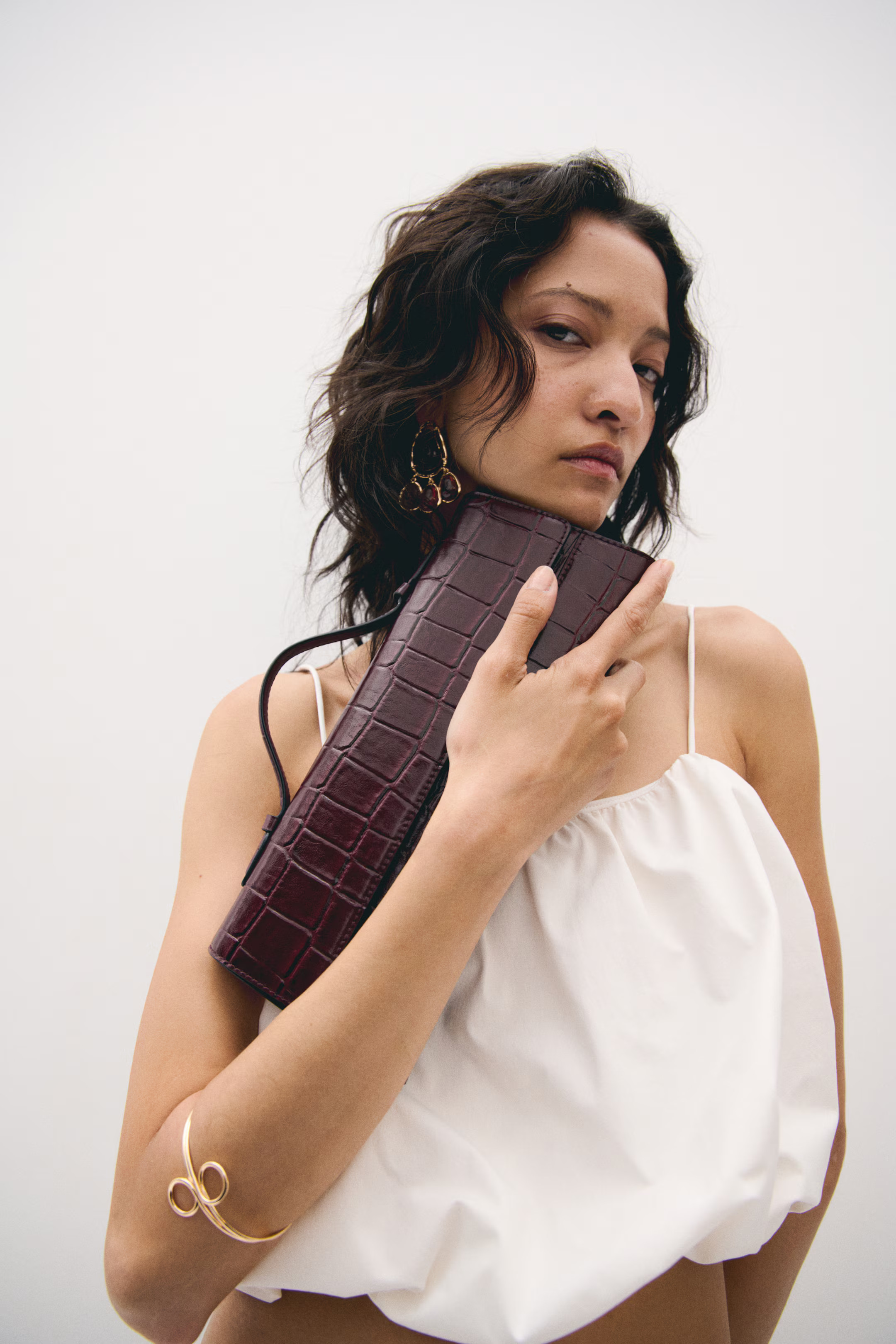 Rectangular crossbody bag - Burgundy - Ladies | H&M GB | H&M (UK, MY, IN, SG, PH, TW, HK)