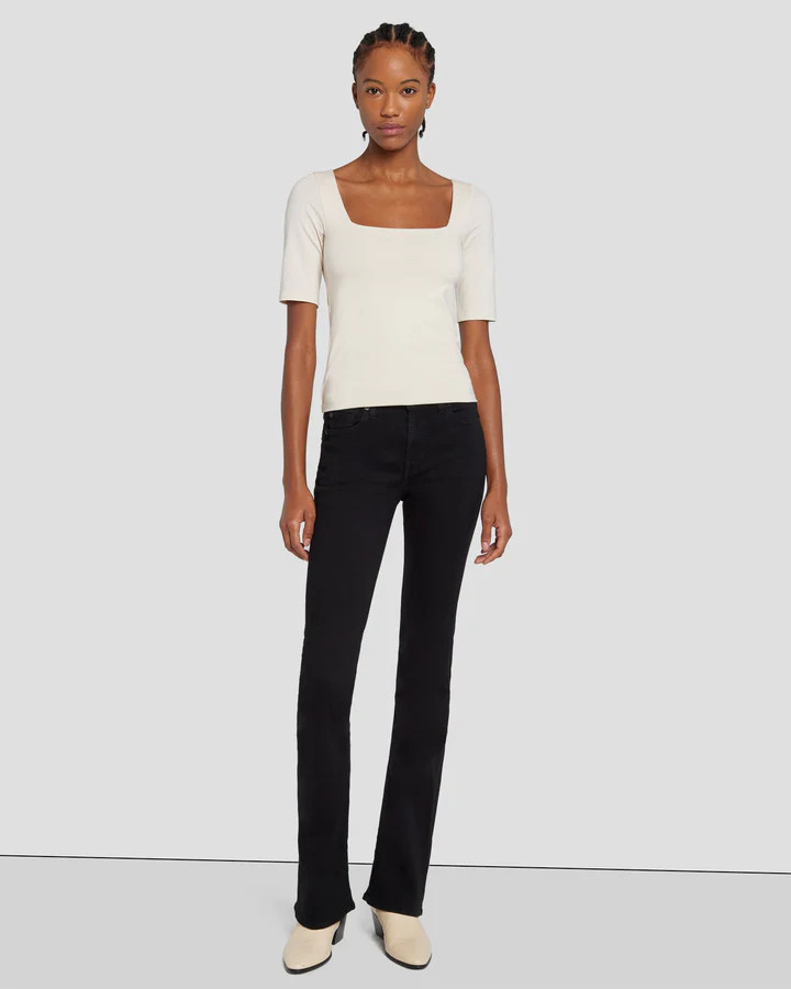B(air) Kimmie Bootcut in Rinsed Black | 7 For All Mankind