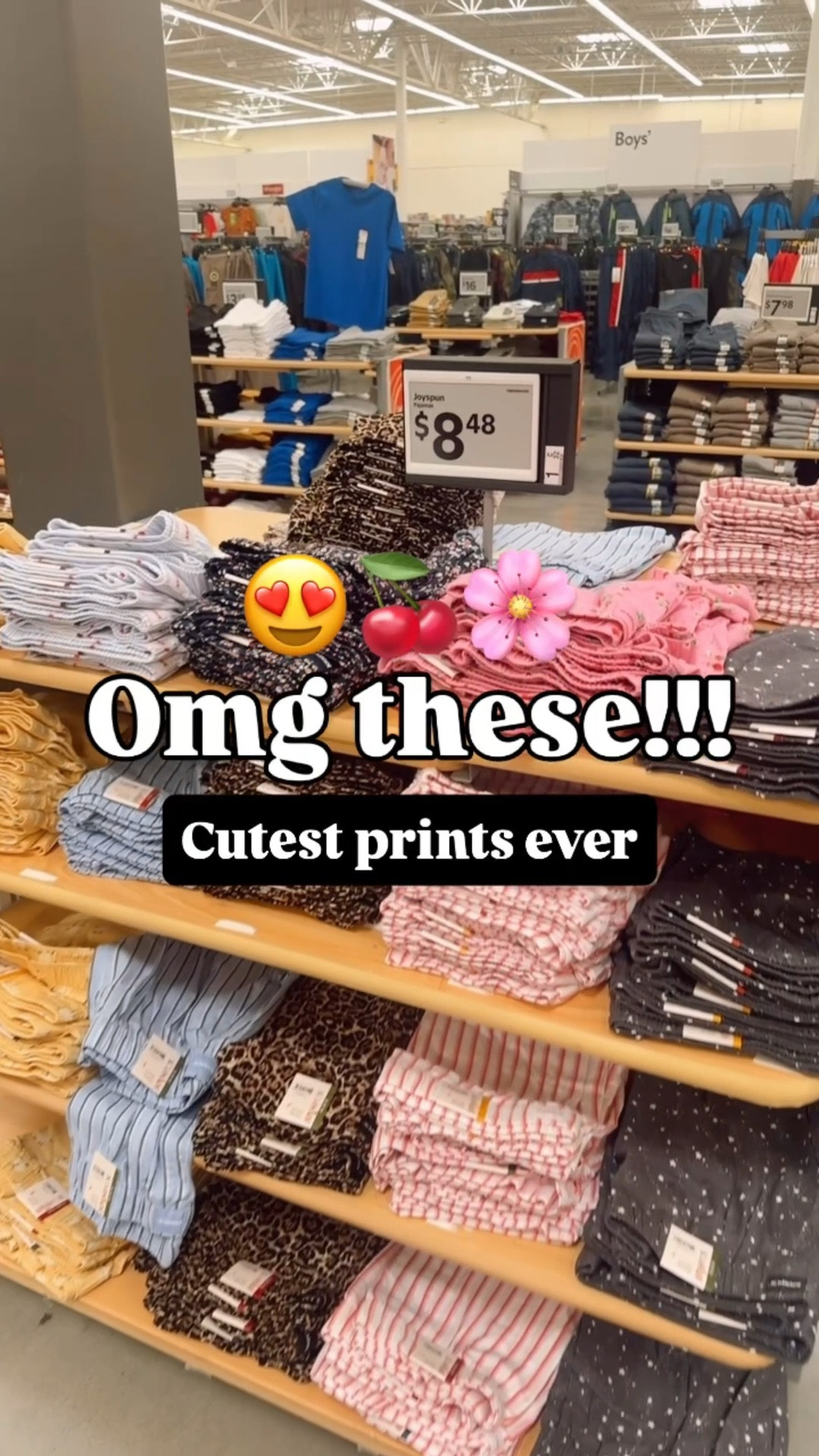 The cutest prints ever are at Walmart rn!!! 😍🍒🌸

Boxers
Joyspun 
Walmart
Pjs 
Shorts 

#newarrivals #walmartfinds #walmartstyle #boxershorts #pjs #joyspun #sleepwear 