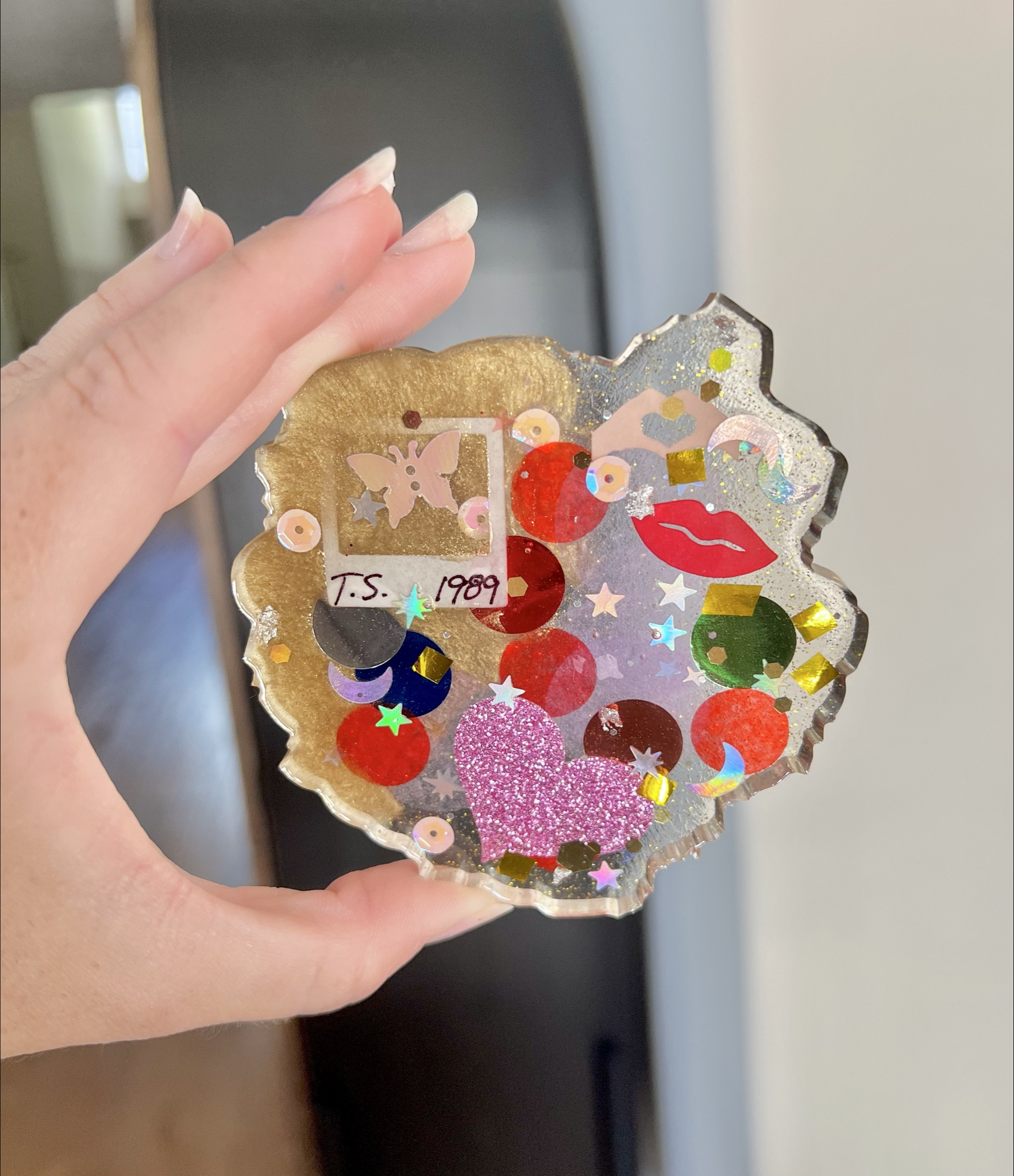 Taylor Swift Inspired confetti coasters! Perfect gift for a Swiftie! 

#LTKFindsUnder50 #LTKParties #LTKHome