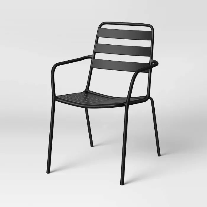 Metal Slat Stacking Patio Chair - Room Essentials™ | Target