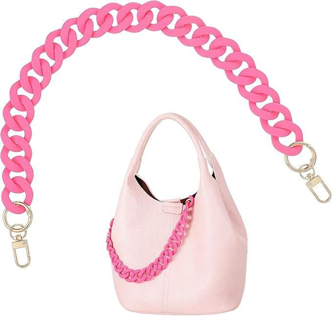 18 Inch Pink Purse Chain, Fashionable Handbag Chain Straps Acrylic Purse Chain Strap Decorative C... | Amazon (US)