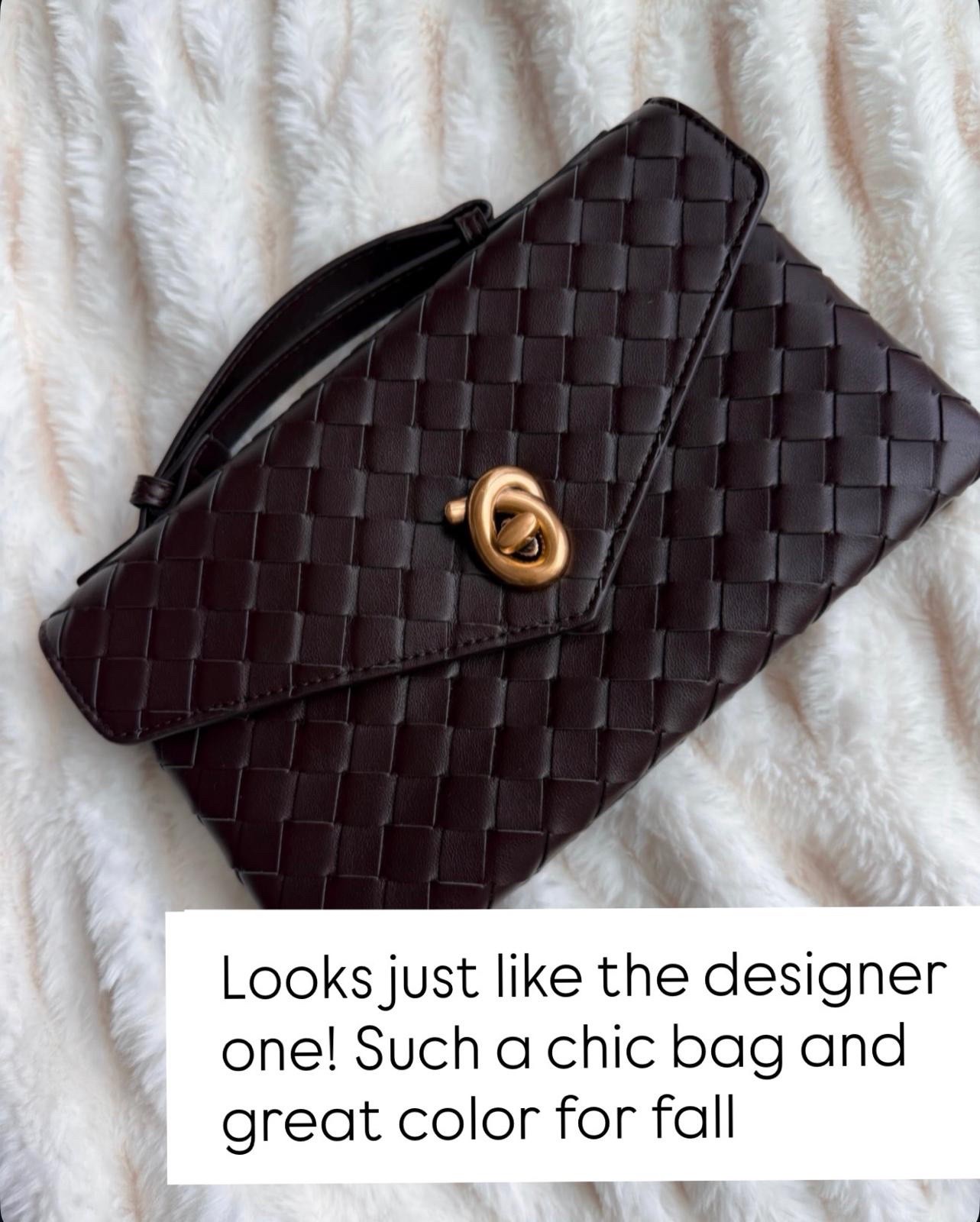 This woven chocolate brown bag has a luxe designer-inspired look that instantly elevates fall outfits without the designer price tag.

woven bag, brown handbag, fall handbag, designer inspired, crossbody bag, fall accessories, Amazon fashion, chic handbag, everyday bag, Amazon finds

#LTKOver40