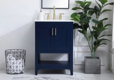 Aubrey 24" Single Bathroom Vanity, Blue | Ashley Homestore