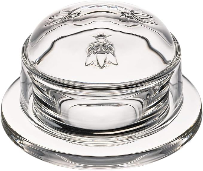 La Rochere Bee Butter Dish with Lid for Countertop – Bee Embossed French Butter Dish - Glass Bu... | Amazon (US)