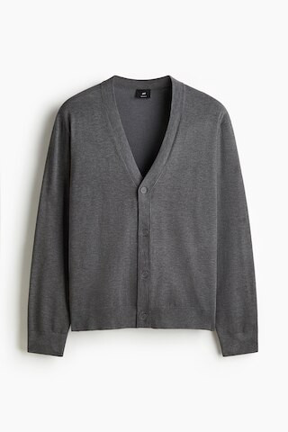 H & M - Regular Fit Cardigan - Grey | H&M (UK, MY, IN, SG, PH, TW, HK)
