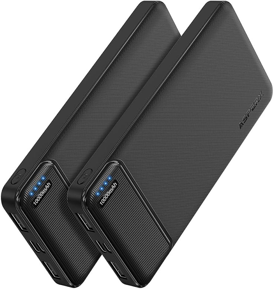 AsperX 2-Pack 10000mAh USB C Output Portable Charger Power Bank Fast Charging, Portable Battery B... | Amazon (CA)