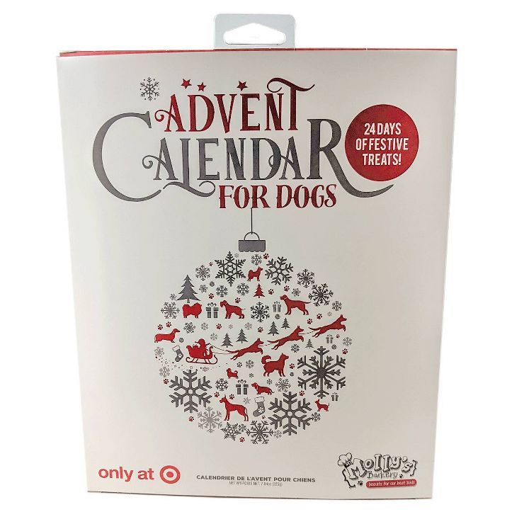 Molly's Barkery Holiday 24 Day Festive Advent Calendar with Apple and Cinnamon Flavor Dog Treats ... | Target