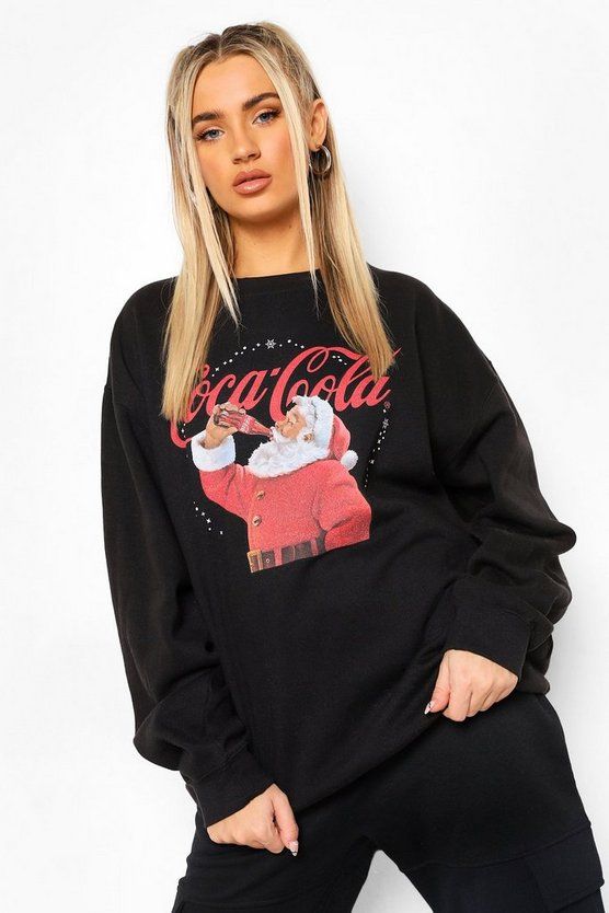 Coca Cola Christmas Sweatshirt | Boohoo.com (US & CA)