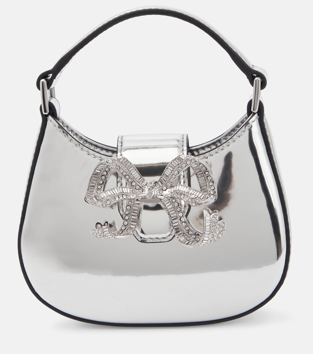 Tote The Bow Micro aus Metallic-Leder | Mytheresa (DACH)