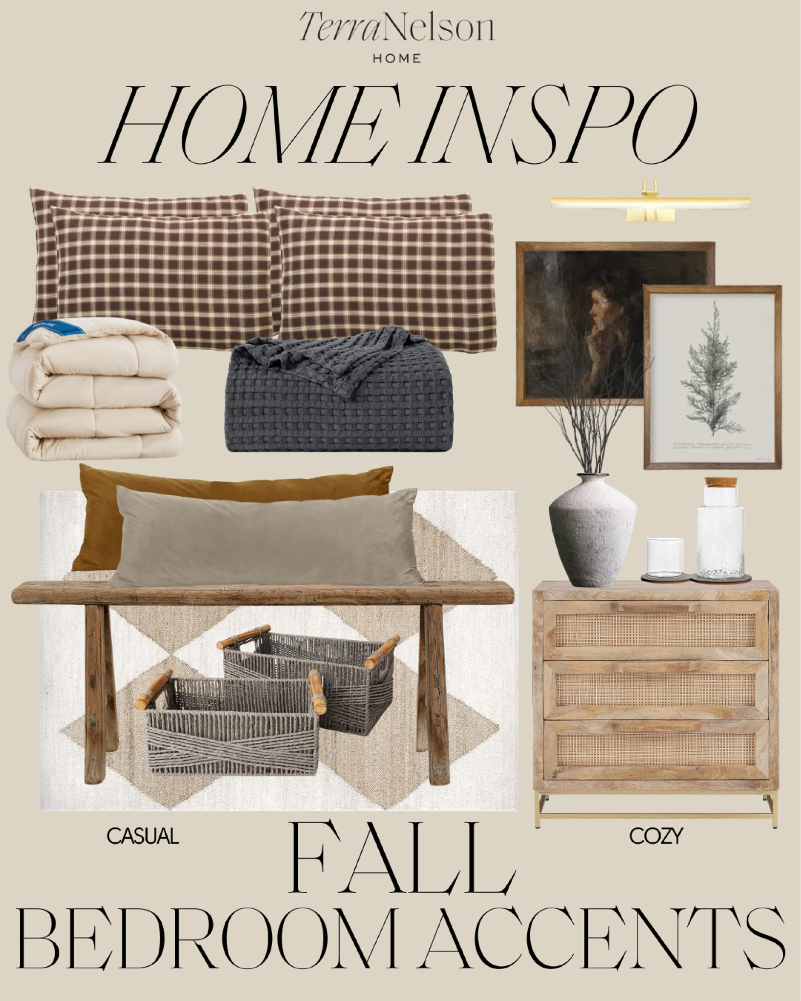 Fall Bedroom Finds / Dresser / Nightstand / Rug / Lumbar Pillows / Duvet Cover / Neutral Home Decor   

#LTKhome #LTKSeasonal #LTKHoliday