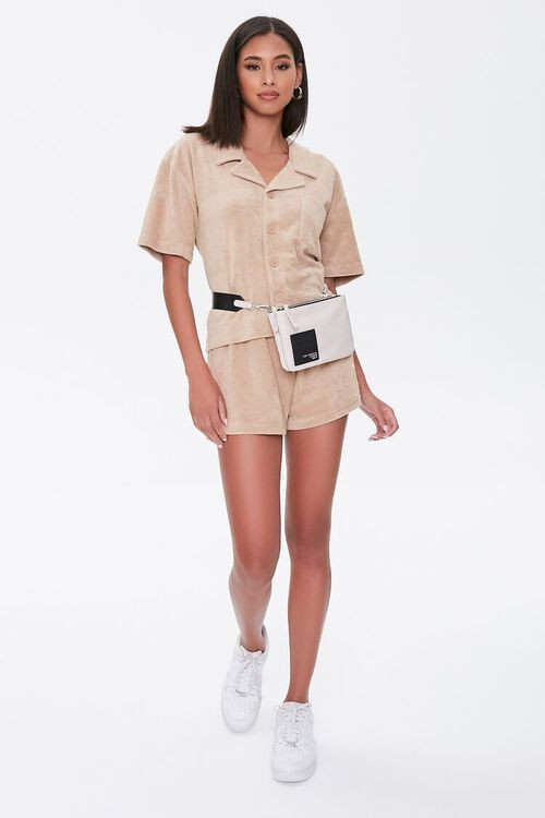 Kendall & Kylie Terrycloth Notched Shirt | Forever 21 (US)