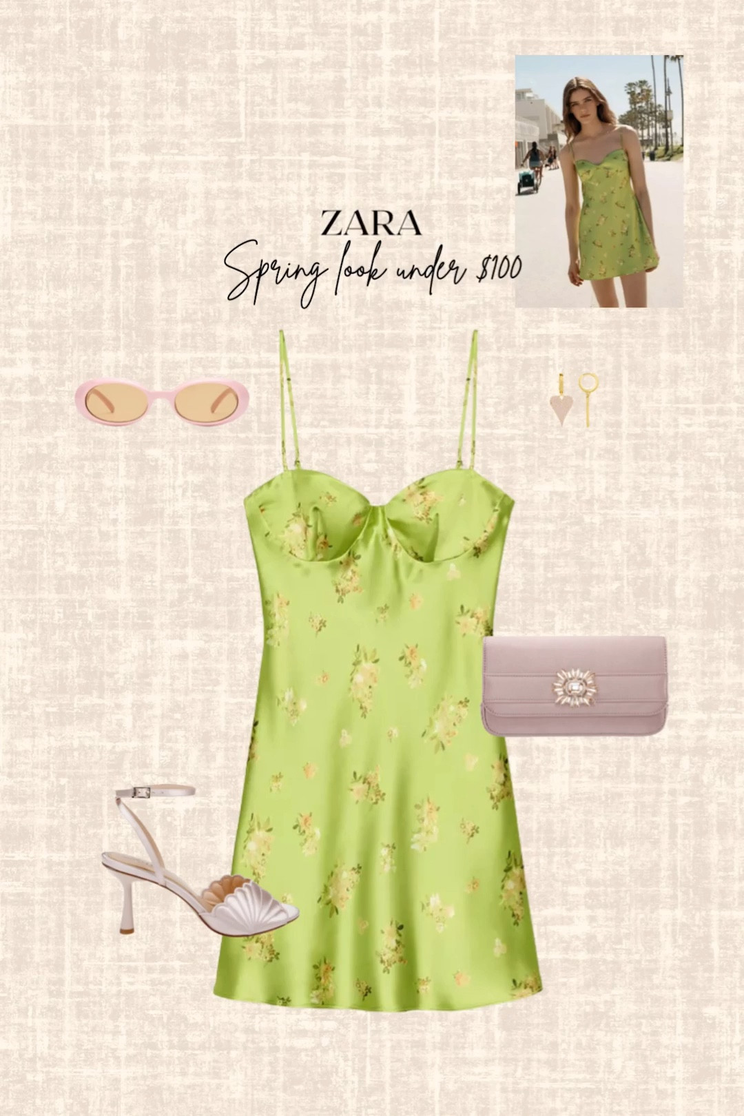Zara Spring Look under $100! 

Dress, clutch, heels, sunglasses, earrings 

#LTKootd #LTKSeasonal #LTKSaleAlert