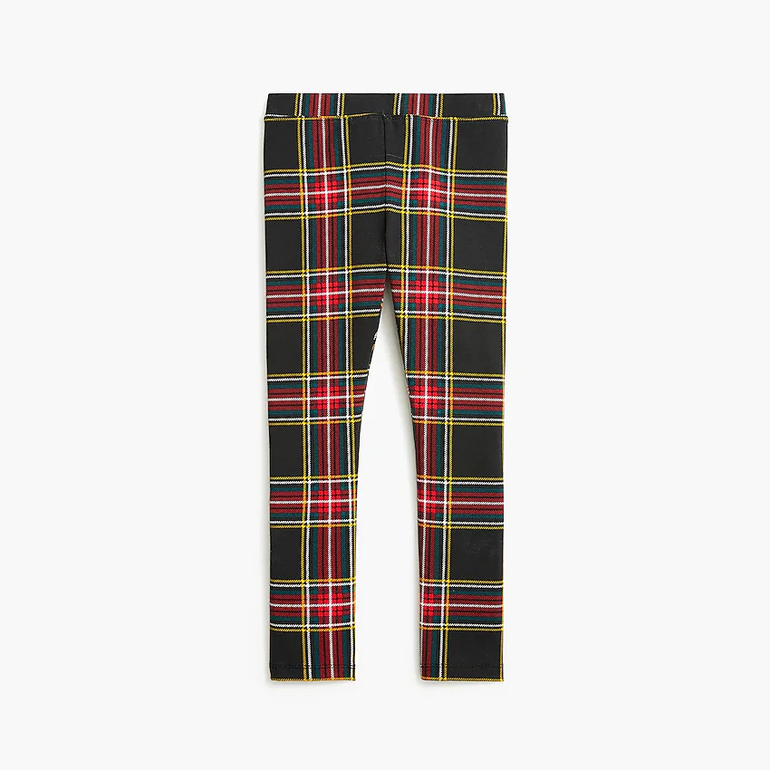 Girls' tartan leggings | J.Crew Factory