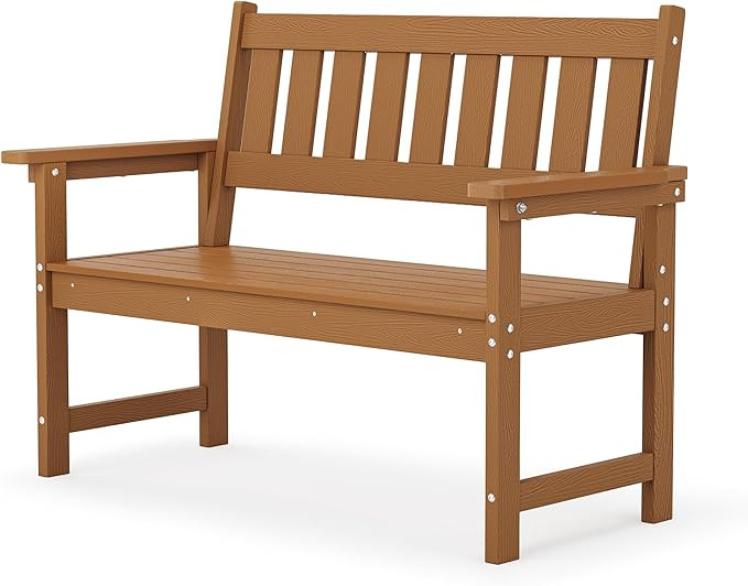 LUE BONA Outdoor Bench, 2-Person HDPS Garden Bench, Outdoor Benches Weatherproof, All-Weather Fad... | Amazon (US)