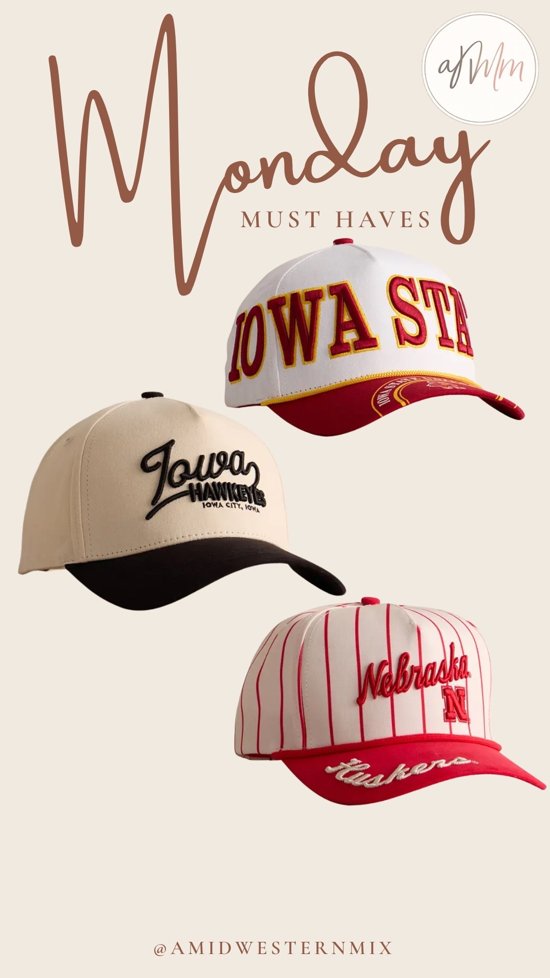 College game day hats!

Iowa State Cyclones, Iowa Hawkeyes, Nebraska Huskers

#LTKSaleAlert #LTKootd #LTKSeasonal