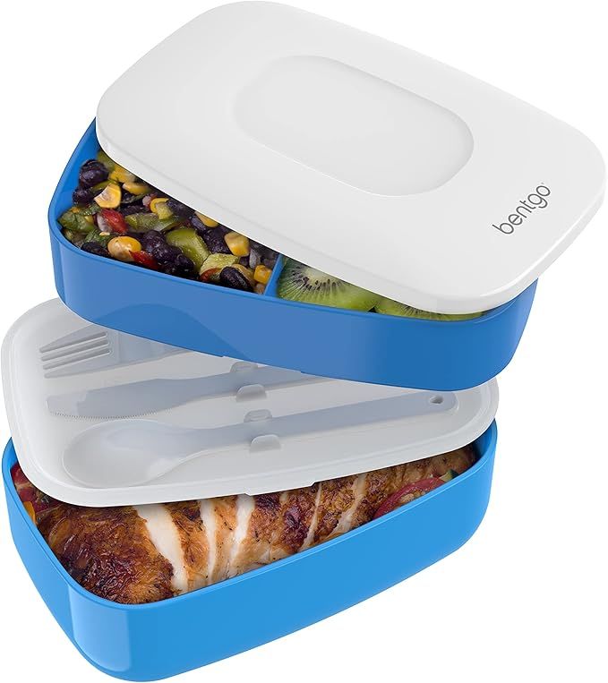 Amazon.com: Bentgo Classic - All-in-One Stackable Bento Lunch Box Container - Modern Bento-Style ... | Amazon (US)