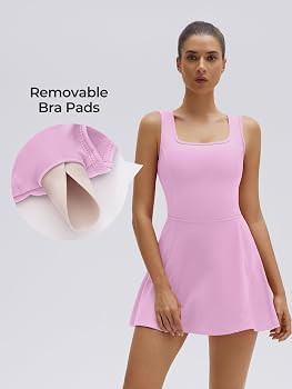 SUUKSESS Tennis Dress with Shorts Underneath Easy Peasy Athletic Dress for Women Golf Workout Act... | Amazon (US)