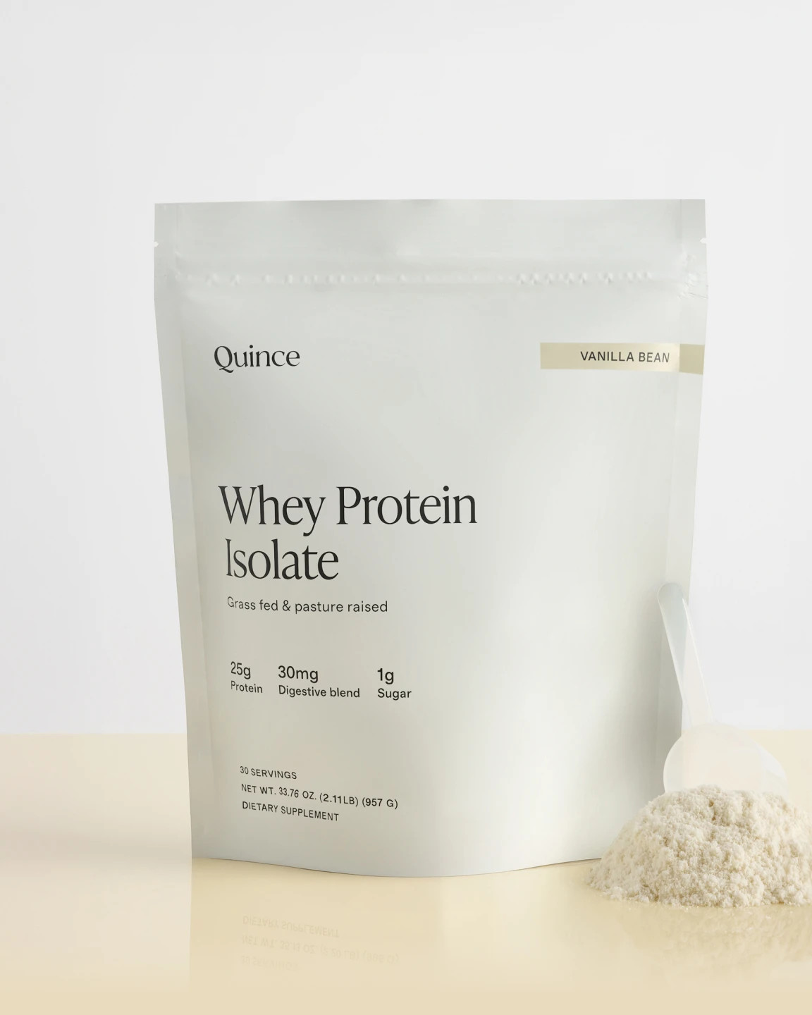 Grass-Fed Whey Protein Isolate in Vanilla Bean | Quince