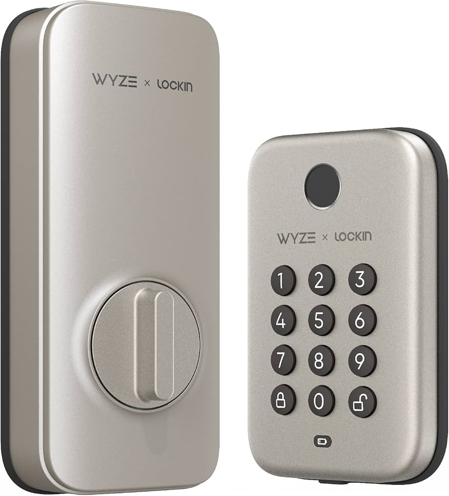 Wyze Bluetooth Fingerprint Deadbolt Lock with Keypad, IPX5 Weatherproof, Schedules, Auto-Lock - S... | Amazon (US)