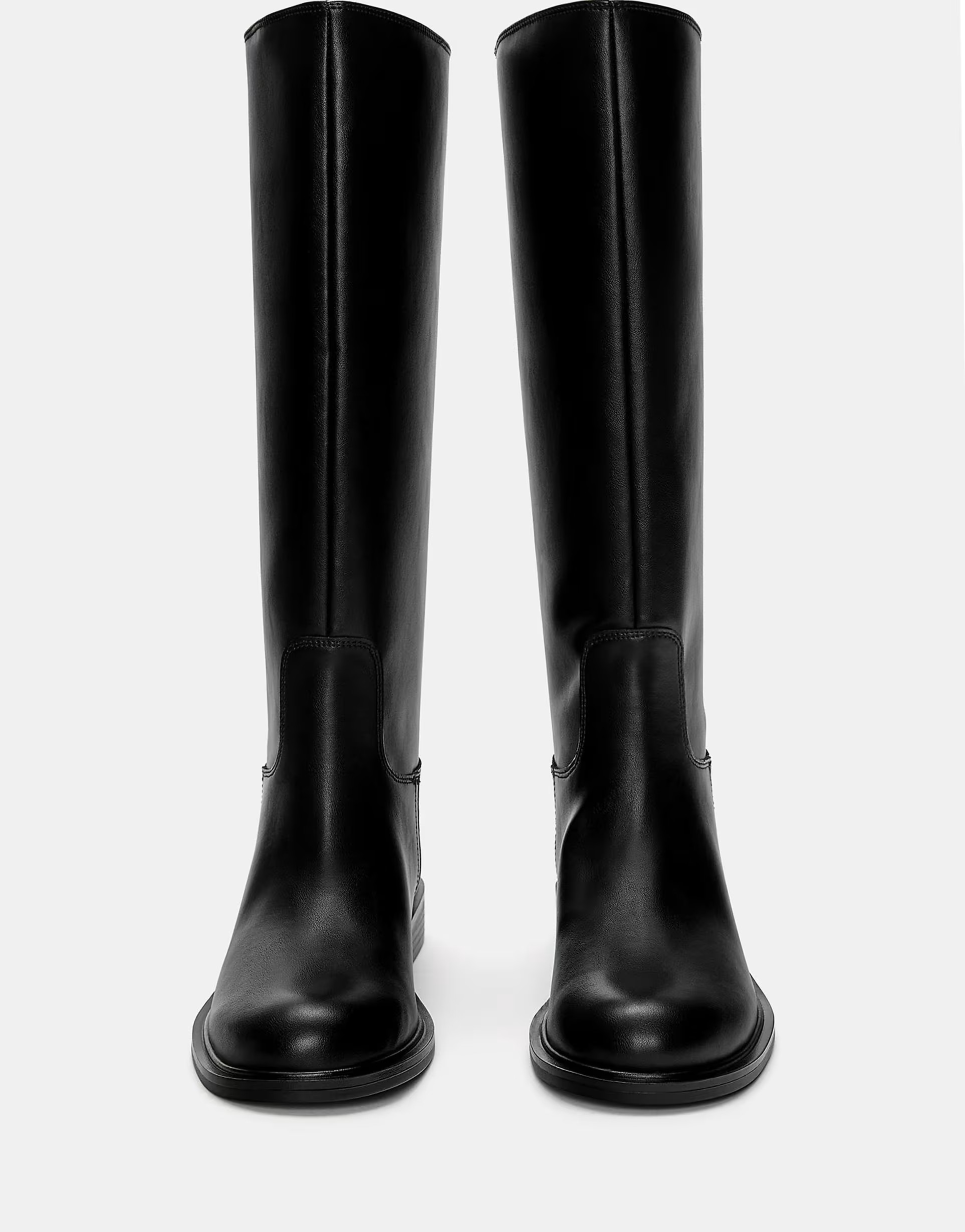 Pull&Bear Flat boots in black | ASOS (Global)