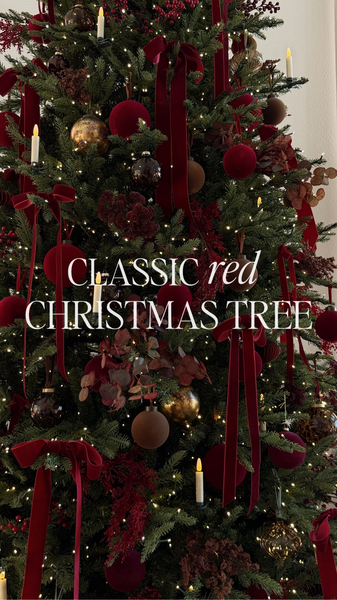Last years classic red Christmas tree! 🎄can’t wait to decorate for the season ❤️

#LTKHome #LTKSeasonal