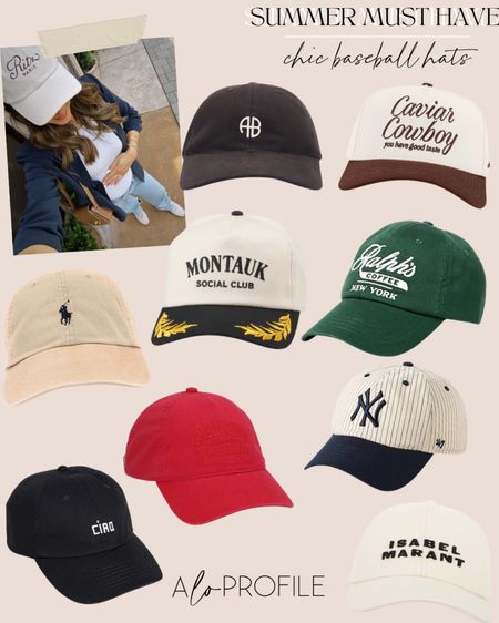 Chic baseball hats for summer! Elevate your accessory game !

#LTKStyleTip