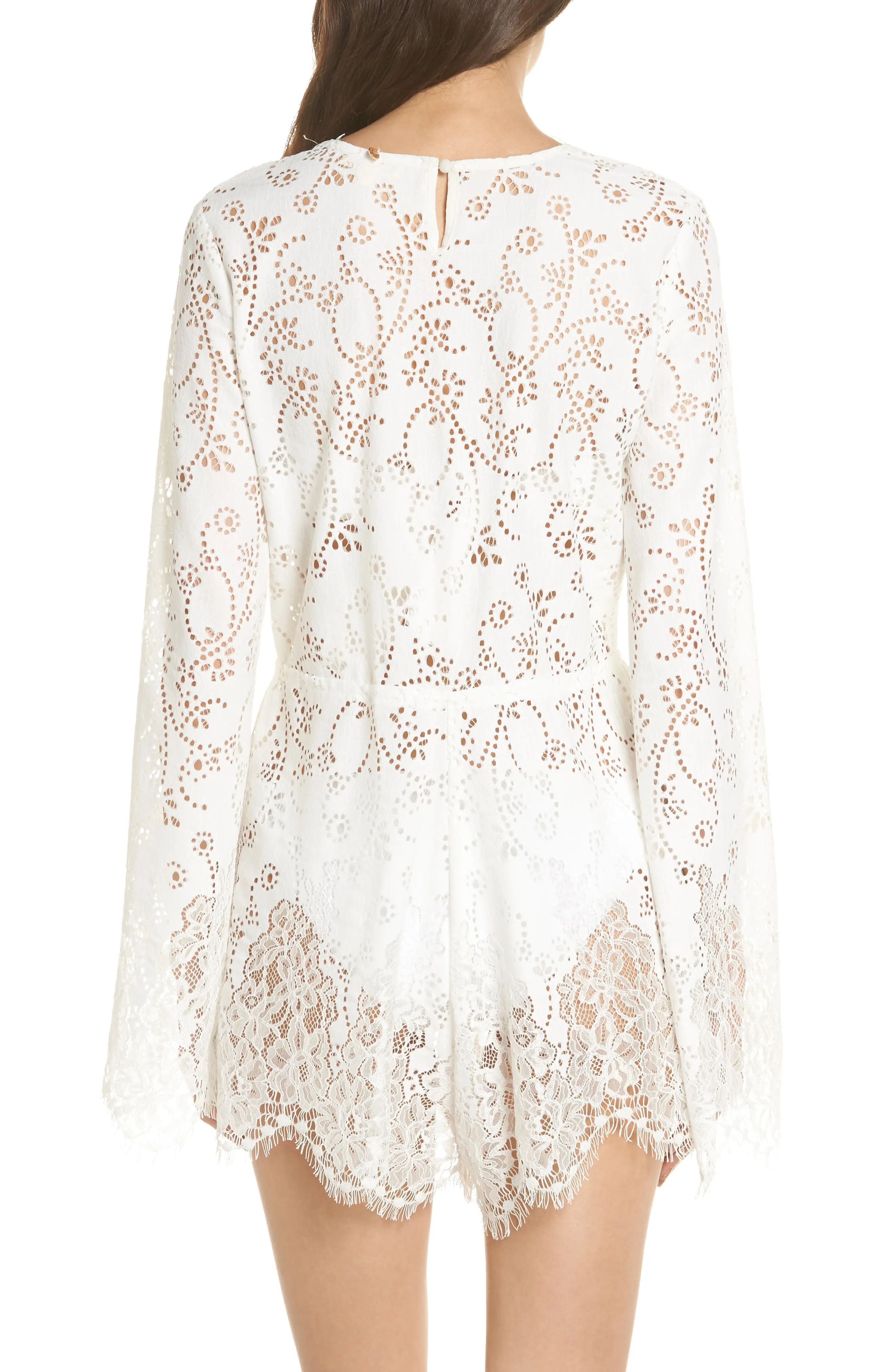 Olympia Lace Cover-Up Romper | Nordstrom